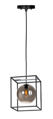 Maxim 11367MSKBKPC Fluid 1 Light LED Pendant | Black / Polished Chrome