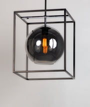 Maxim 11367MSKBKPC Fluid 1 Light LED Pendant | Black / Polished Chrome