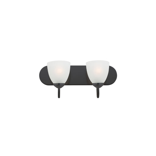 Maxim 11382FTBK Axis 2 Light Strip Bath Vanity | Black