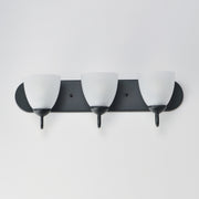 Maxim 11383FTBK Axis 3 Light Strip Bath Vanity | Black