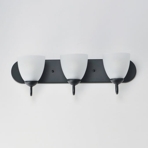 Maxim 11383FTBK Axis 3 Light Strip Bath Vanity | Black