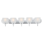 Maxim 11385FTPC Axis 5 Light Strip Bath Vanity | Polished Chrome
