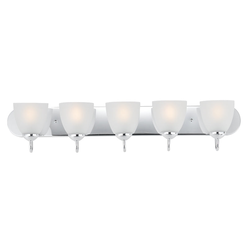 Maxim 11385FTPC Axis 5 Light Strip Bath Vanity | Polished Chrome