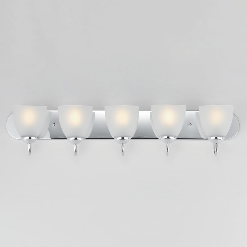 Maxim 11385FTPC Axis 5 Light Strip Bath Vanity | Polished Chrome