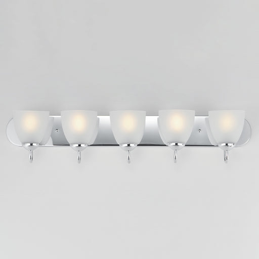 Maxim 11385FTPC Axis 5 Light Strip Bath Vanity | Polished Chrome