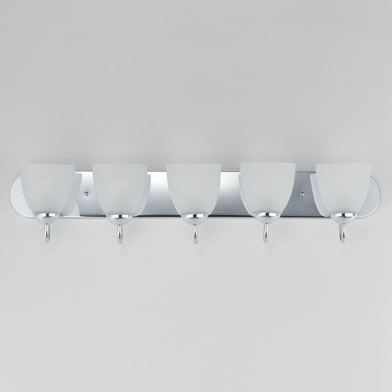 Maxim 11385FTPC Axis 5 Light Strip Bath Vanity | Polished Chrome