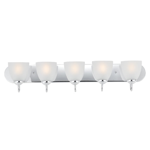 Maxim 11385FTPC Axis 5 Light Strip Bath Vanity | Polished Chrome