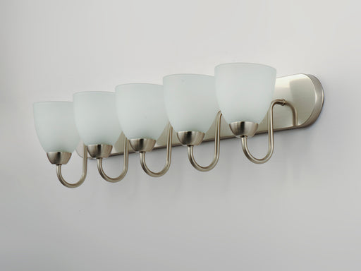 Maxim 11385FTSN Axis 5 Light Strip Bath Vanity | Satin Nickel