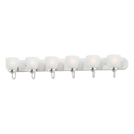 Maxim 11386FTPC Axis 6 Light Strip Bath Vanity | Polished Chrome