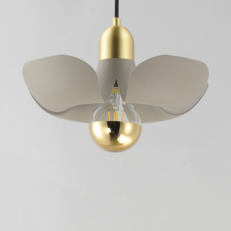 Maxim 11391SGSBR Poppy 12" Pendant | Silver Gold / Satin Brass
