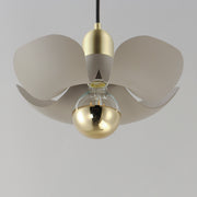Maxim 11391SGSBR Poppy 12" Pendant | Silver Gold / Satin Brass