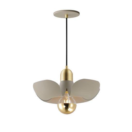Maxim 11391SGSBR Poppy 12" Pendant | Silver Gold / Satin Brass