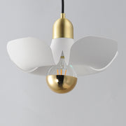 Maxim 11391WTSBR Poppy 12" Pendant | White/Satin Brass
