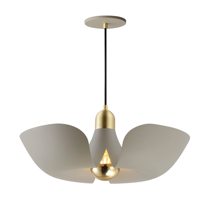 Maxim 11392SGSBR Poppy 18" Pendant | Silver Gold / Satin Brass