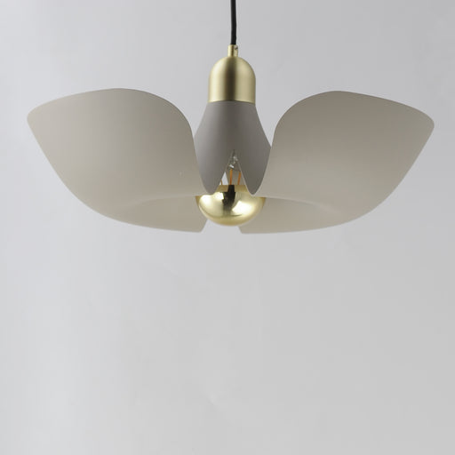 Maxim 11392SGSBR Poppy 18" Pendant | Silver Gold / Satin Brass