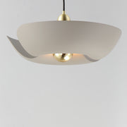 Maxim 11392SGSBR Poppy 18" Pendant | Silver Gold / Satin Brass