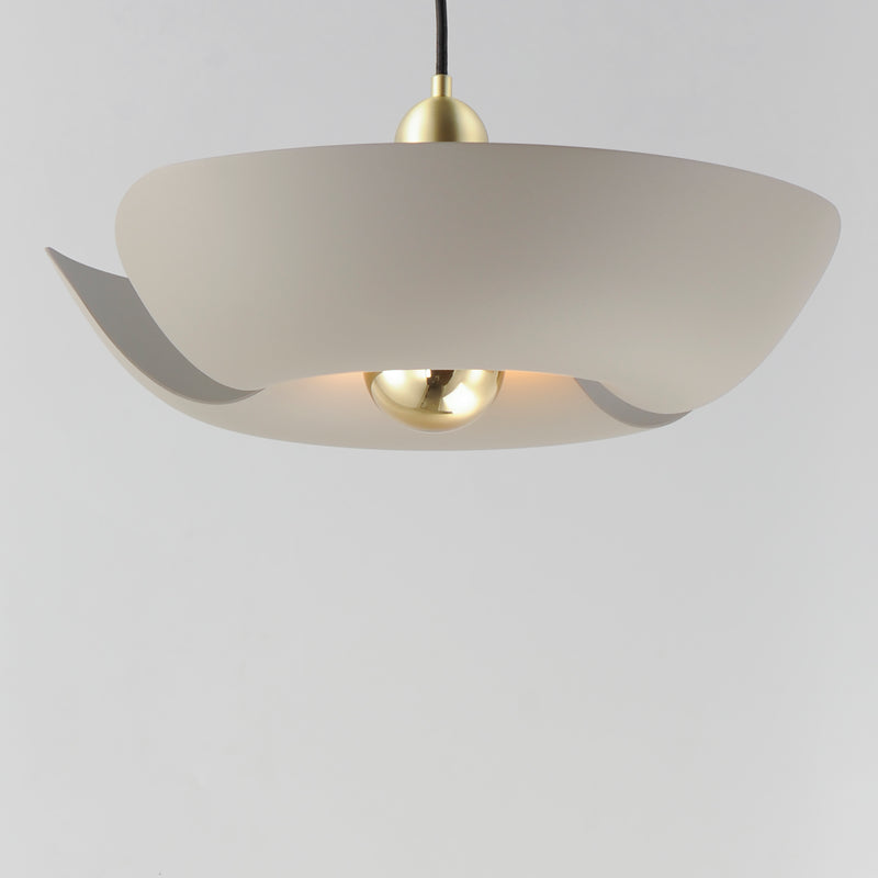 Maxim 11392SGSBR Poppy 18" Pendant | Silver Gold / Satin Brass