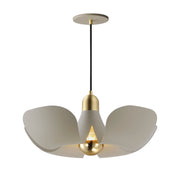 Maxim 11394SGSBR Poppy 18" Pendant | Silver Gold / Satin Brass