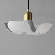 Maxim 11394WTSBR Poppy 18" Pendant | White/Satin Brass