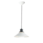 Maxim 11410BKWT Oslo 11.75" 1 Light Small Pendant | Black / White