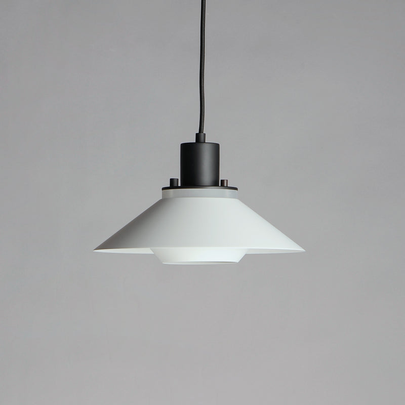 Maxim 11410BKWT Oslo 11.75" 1 Light Small Pendant | Black / White