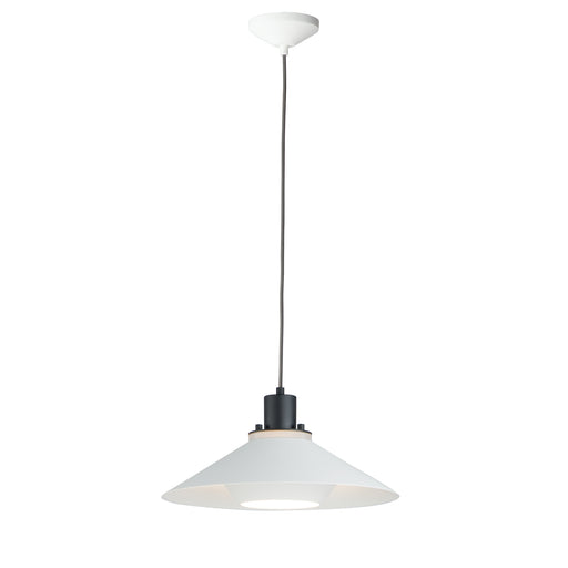 Maxim 11412BKWT Oslo 15.75" 1 Light Medium Pendant | Black / White