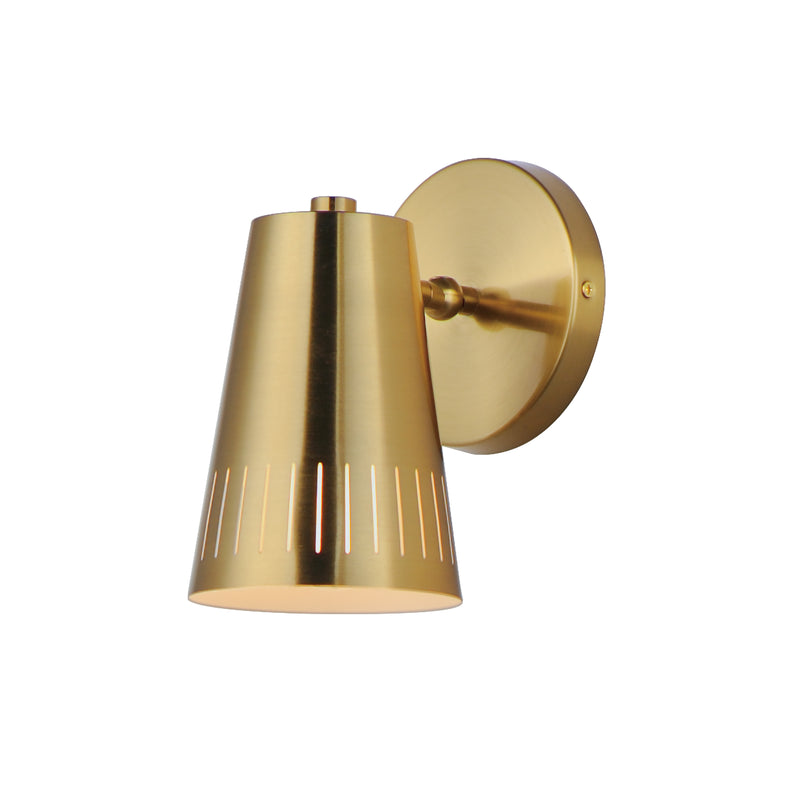 Maxim 11431NAB Helsinki 1 Light Wall Sconce | Natural Aged Brass
