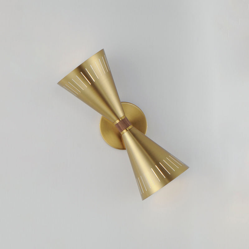 Maxim 11432NAB Helsinki 2 Light Wall Sconce | Natural Aged Brass