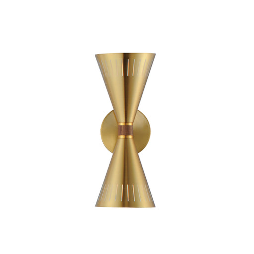 Maxim 11432NAB Helsinki 2 Light Wall Sconce | Natural Aged Brass