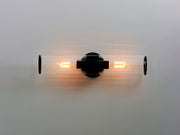 Maxim 11472CRBK Crosby 2 Light Wall Sconce | Black