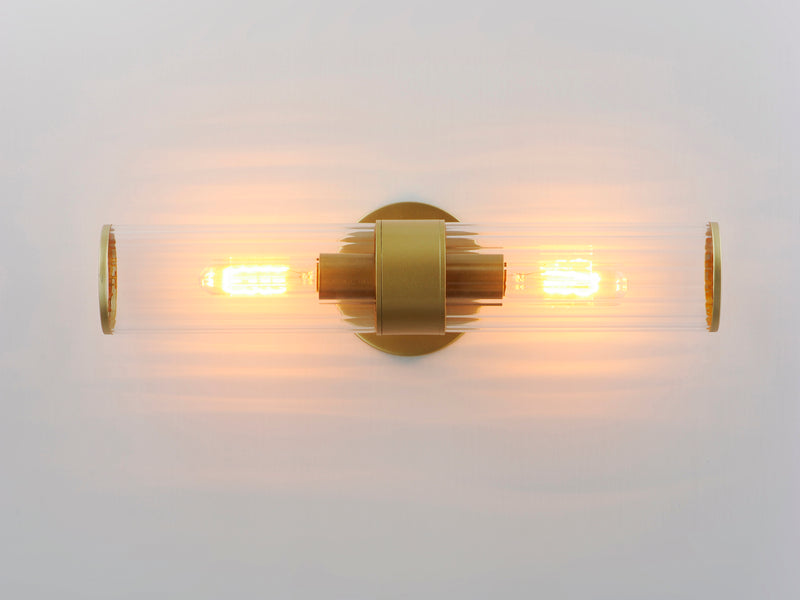 Maxim 11472CRSBR Crosby 2 Light Wall Sconce | Satin Brass