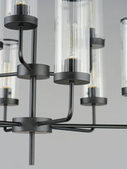 Maxim 11479CRBK Crosby 9 Light Chandelier | Black