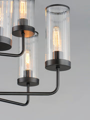Maxim 11479CRBK Crosby 9 Light Chandelier | Black