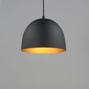 Maxim 11482BKGLD Tova 9" Pendant | Black / Gold