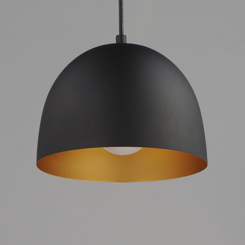 Maxim 11482BKGLD Tova 9" Pendant | Black / Gold
