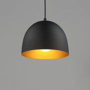 Maxim 11482BKGLD Tova 9" Pendant | Black / Gold