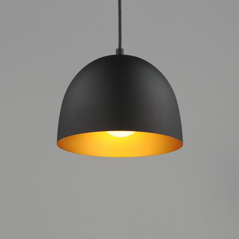Maxim 11482BKGLD Tova 9" Pendant | Black / Gold