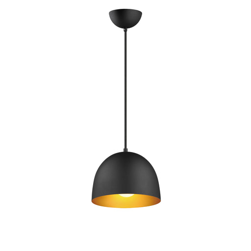 Maxim 11482BKGLD Tova 9" Pendant | Black / Gold