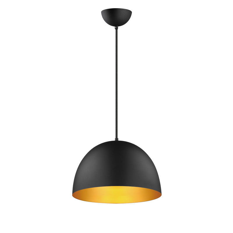 Maxim 11484BKGLD Tova 14" Pendant | Black / Gold