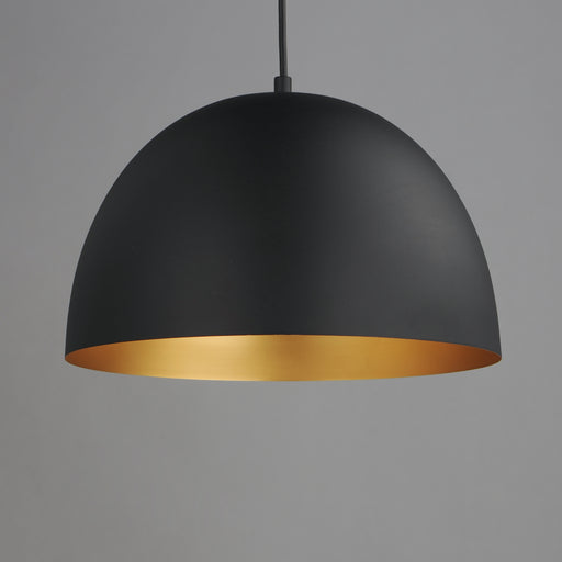 Maxim 11484BKGLD Tova 14" Pendant | Black / Gold