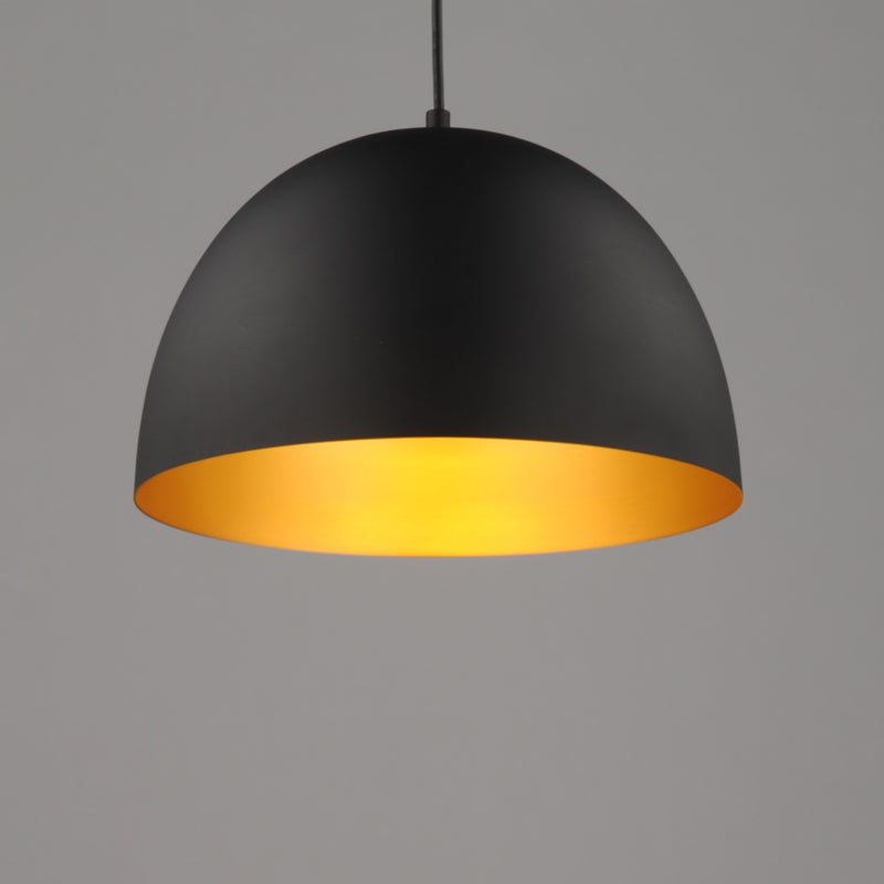 Maxim 11484BKGLD Tova 14" Pendant | Black / Gold