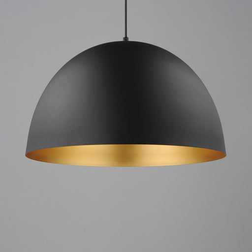 Maxim 11486BKGLD Tova 20" Pendant | Black / Gold