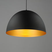 Maxim 11486BKGLD Tova 20" Pendant | Black / Gold