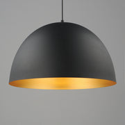 Maxim 11486BKGLD Tova 20" Pendant | Black / Gold