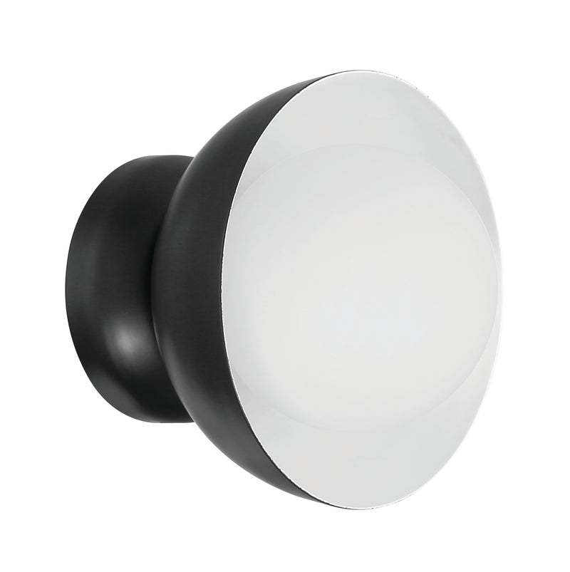 Craftmade 59161-FB Ventura Dome 1 Light Wall Light Sconce -Flat Black