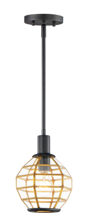 Maxim 11541BKBUB Heirloom 1 Light Mini Pendant | Black / Burnished Brass