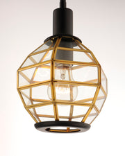 Maxim 11541BKBUB Heirloom 1 Light Mini Pendant | Black / Burnished Brass