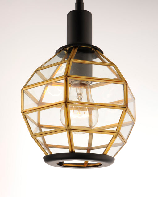 Maxim 11541BKBUB Heirloom 1 Light Mini Pendant | Black / Burnished Brass