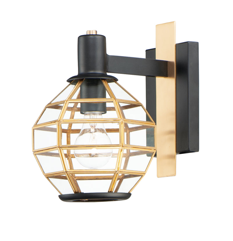 Maxim 11543BKBUB Heirloom 1 Light Outdoor Wall | Black / Burnished Brass