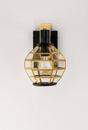 Maxim 11543BKBUB Heirloom 1 Light Outdoor Wall | Black / Burnished Brass
